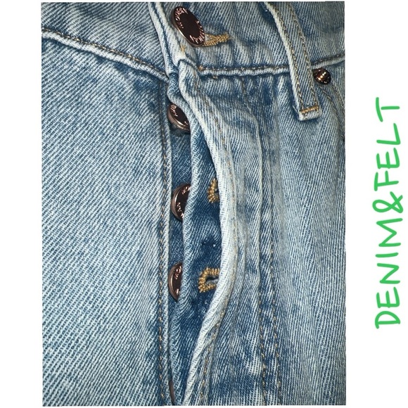 Fidelity Denim REXFORD FLEA MKT BLUE Wide Leg Button Fly Jeans/Pants | NEW/NWT👖 - Picture 7 of 12